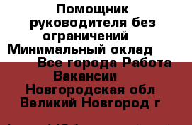 Помощник руководителя(без ограничений) › Минимальный оклад ­ 25 000 - Все города Работа » Вакансии   . Новгородская обл.,Великий Новгород г.